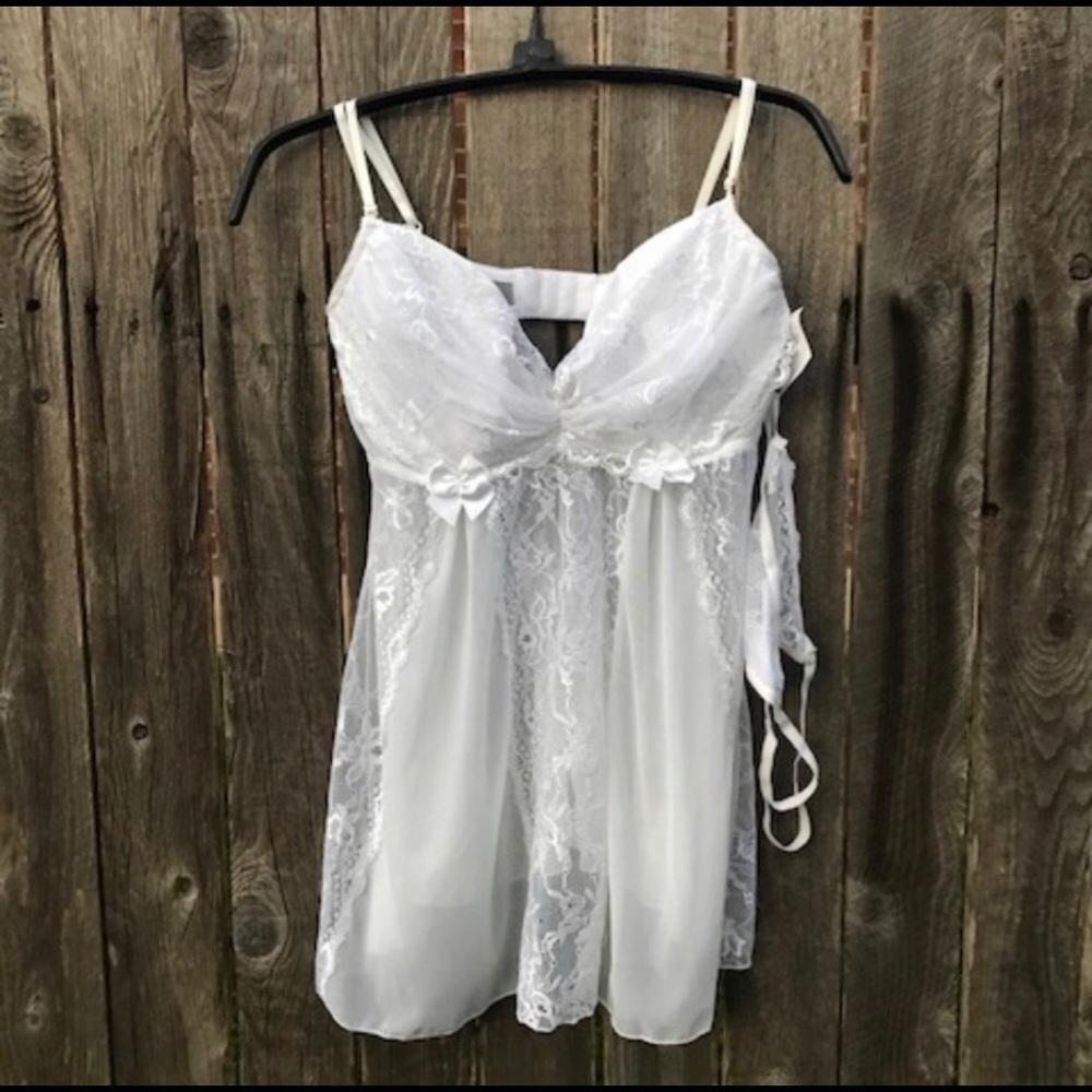 White lace teddy